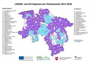 Karte LEADER ILE Regionen f8b02178